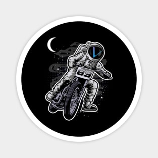 Astronaut Motorbike Vechain Crypto VET Coin To The Moon Token Cryptocurrency Wallet Birthday Gift For Men Women Kids Magnet